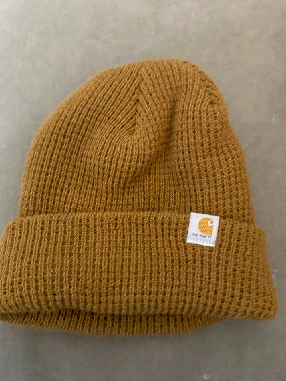 Carhartt Woodside Insulated Waffle Knit Beanie Brown OSFM EUC 3M